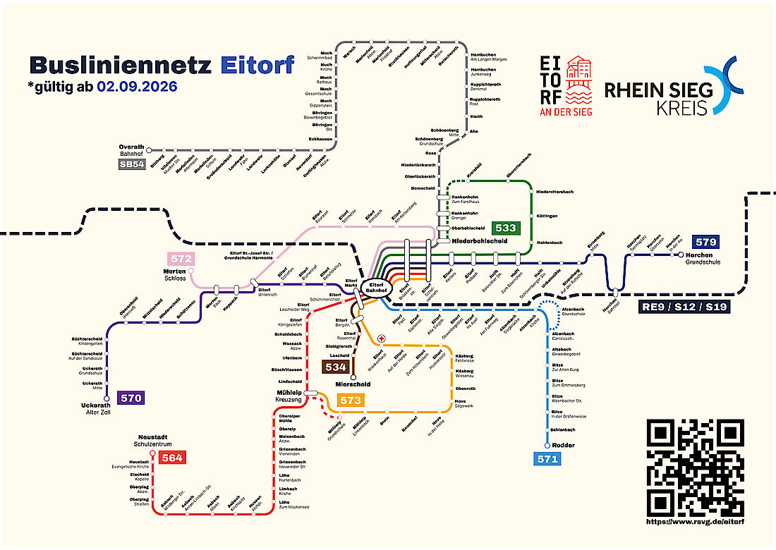 Karte Busnetz