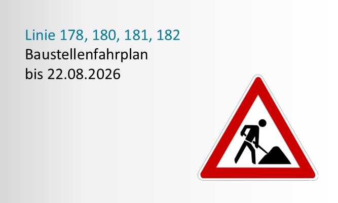 Hinweis auf Baustelle