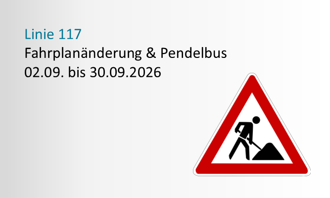 Hinweis Linie 117