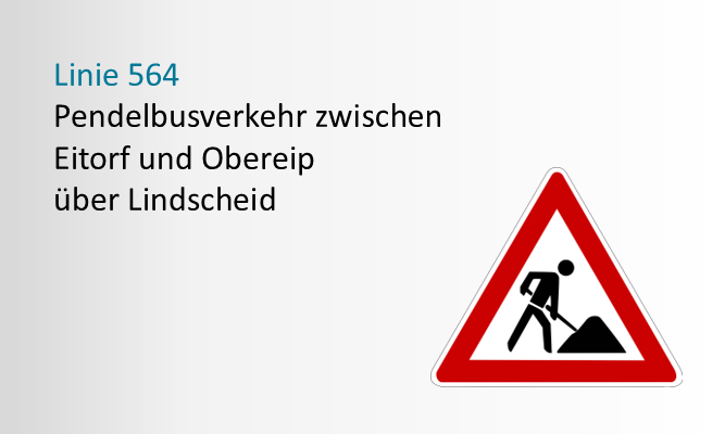 Hinweis Pendelbus Linie 564