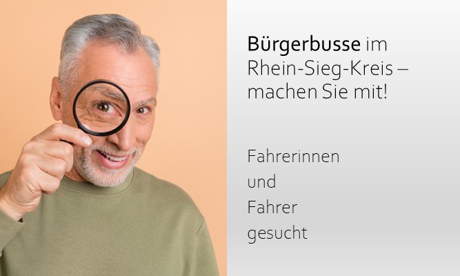 Mann mit Lupe