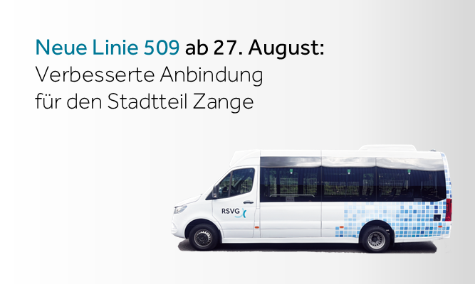 Kleinbus Linie 509 im neuen Design