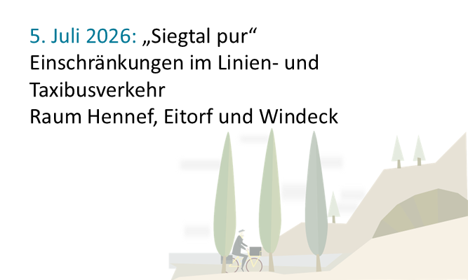 Bäume und Fahrradfahrer 