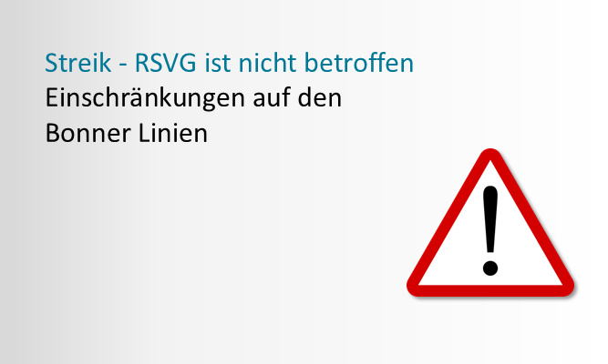 Hinweis RSVG wird nicht bestreikt