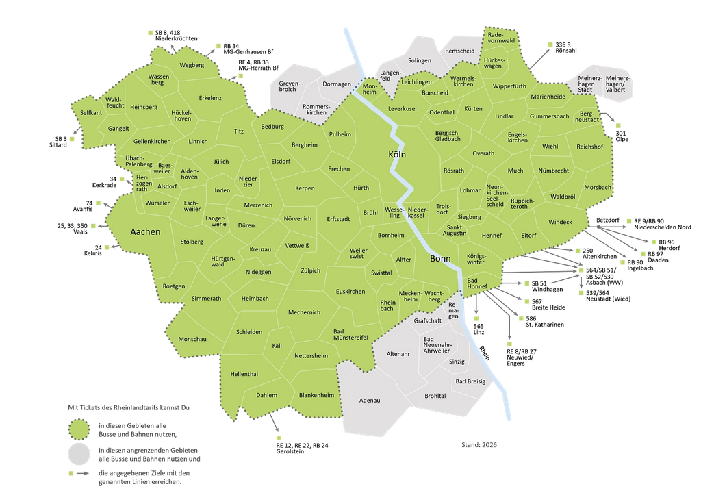 Tarifgebiet Rheinlandtarif