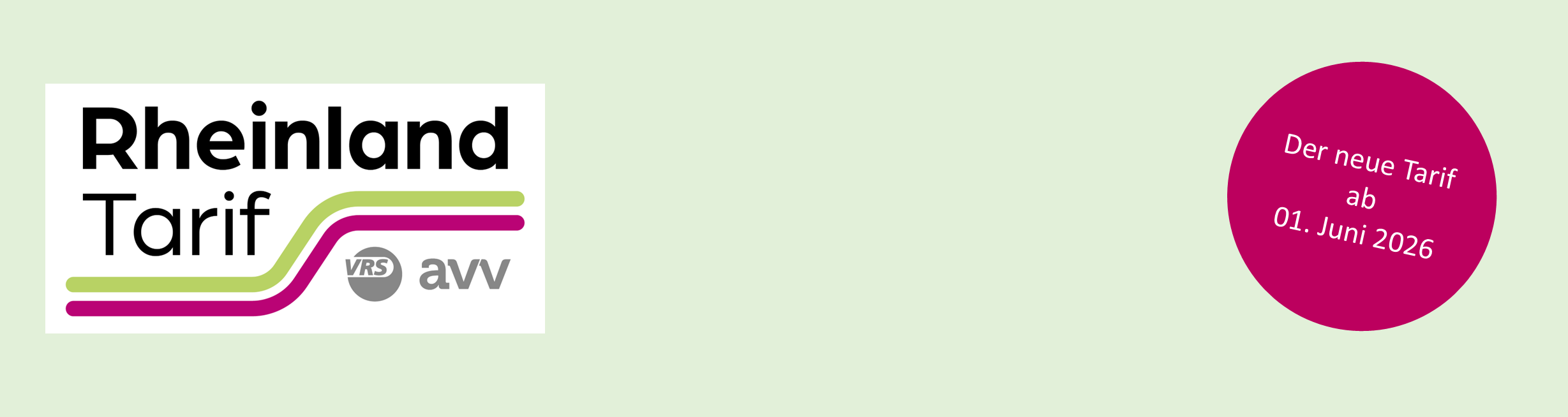 Schriftzug Rheinlandtarif
