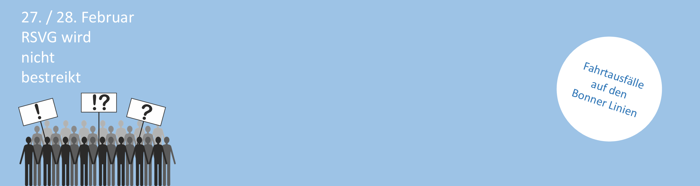 Hinweis kein Streik bei RSVG